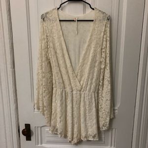 Free People lace romper